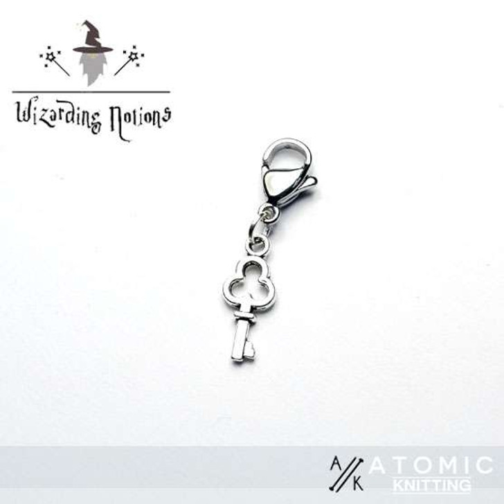 Wizarding Key Tibetan Silver Stitch Marker x 1 - Mix and Match