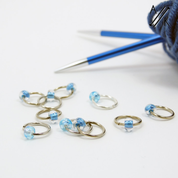 Blues Jewel Stitch Markers | Atomic Knitting