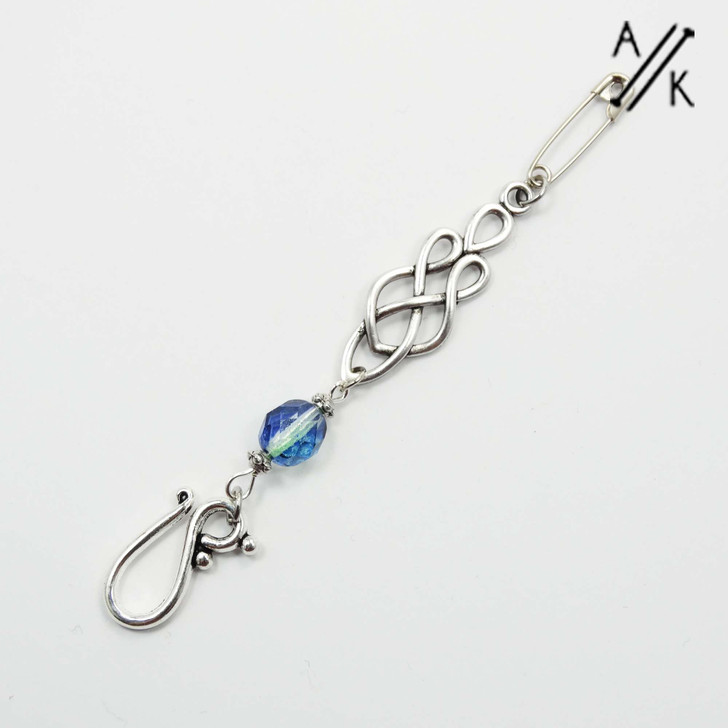 Blueberry Beaded Portuguese Knitting Pin