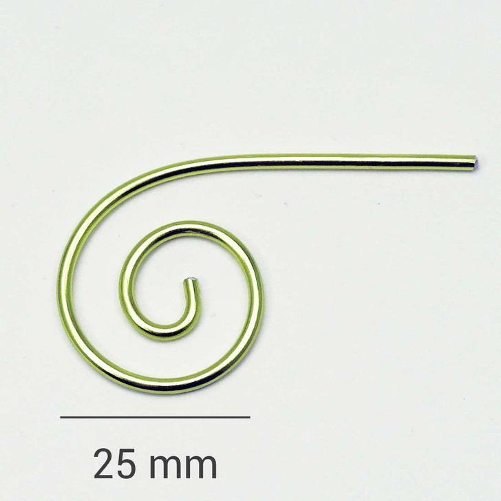 Springtime Green Aluminium Small Spiral Circular Cable Needle Stitch Holder x 1 - Choose Size