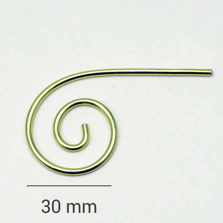 Springtime Green Aluminium Small Spiral Circular Cable Needle Stitch Holder x 1 - Choose Size