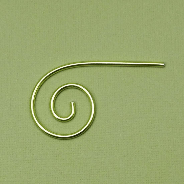Springtime Green Aluminium Small Spiral Circular Cable Needle Stitch Holder x 1 - Choose Size