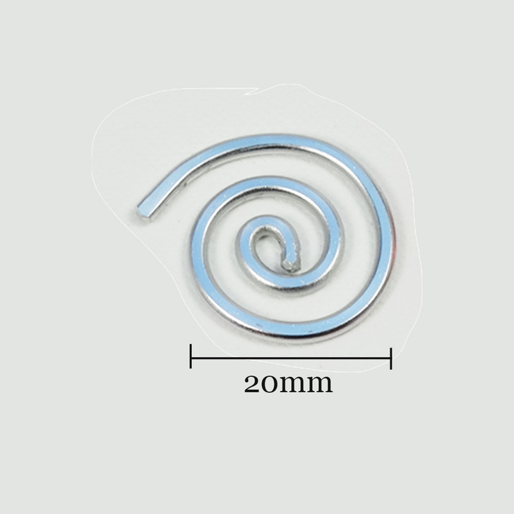Mini Spiral Set of 5 Spiral Circular Cable Needle Stitch Holder plus Tin - Aluminium