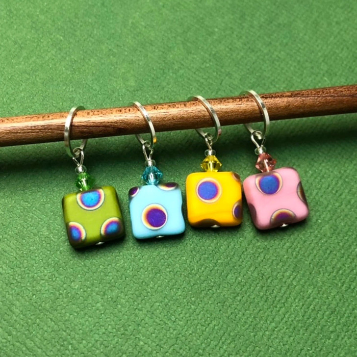 Sweetie Square Square Stitch Markers - Set of 4 | Atomic Knitting
