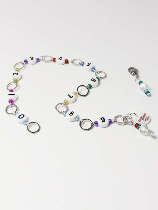 Rainbow Mix - Numbered 99 Knitting Counting Row Counter Chain - Mystery colours