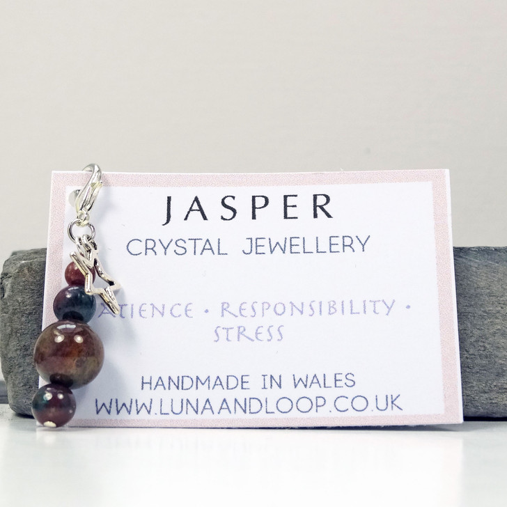 Jasper & Star Dainty Clip On Planner Charm | Patience, Responsibility, Stress