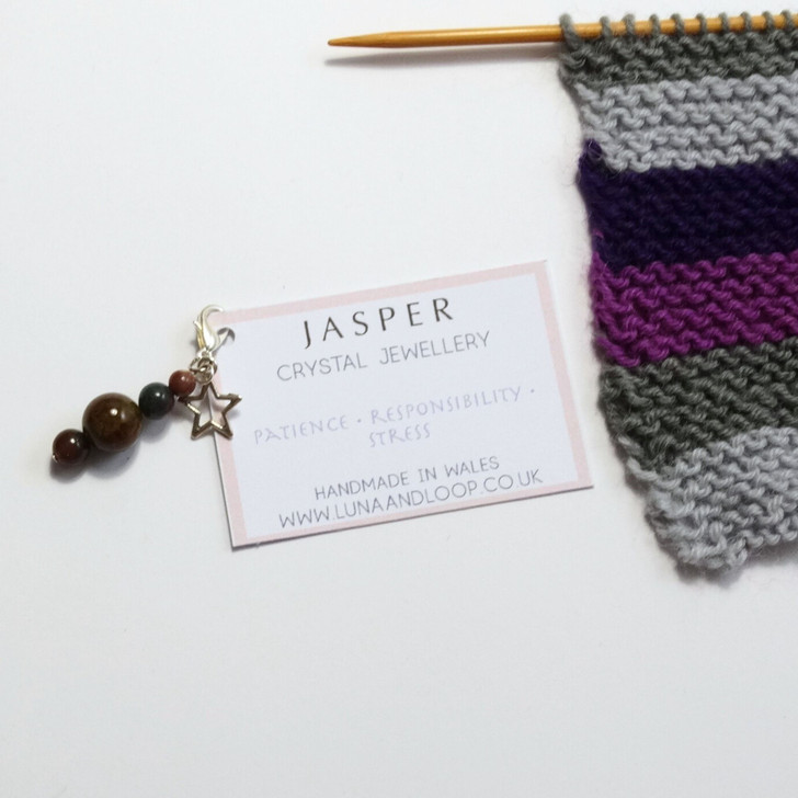 Jasper & Star Dainty Clip On Planner Charm | Patience, Responsibility, Stress