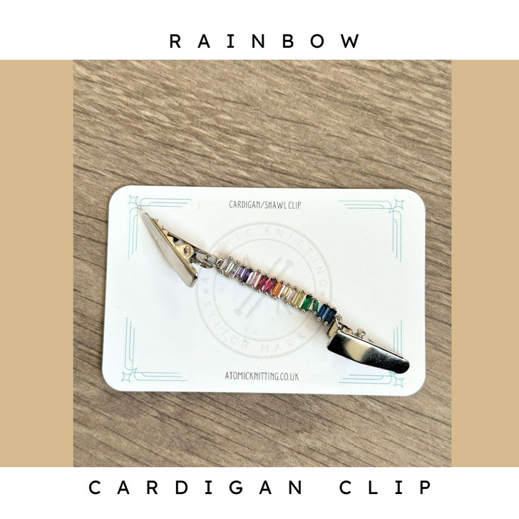 Rainbow Cardigan Shawl Clip Pin Fastener UK