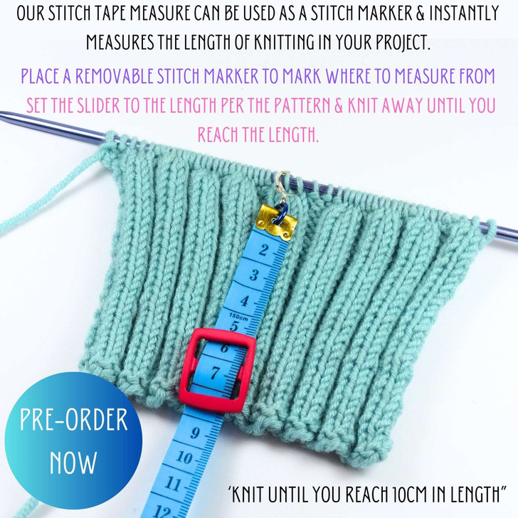 Measure as you Work - Measuring Tape & Removable Stitch Markers
