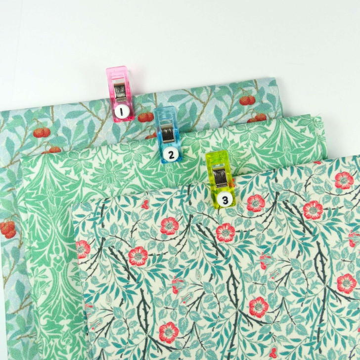 Numbered Mixed Colour Magic Sewing Garment Clips 0-9