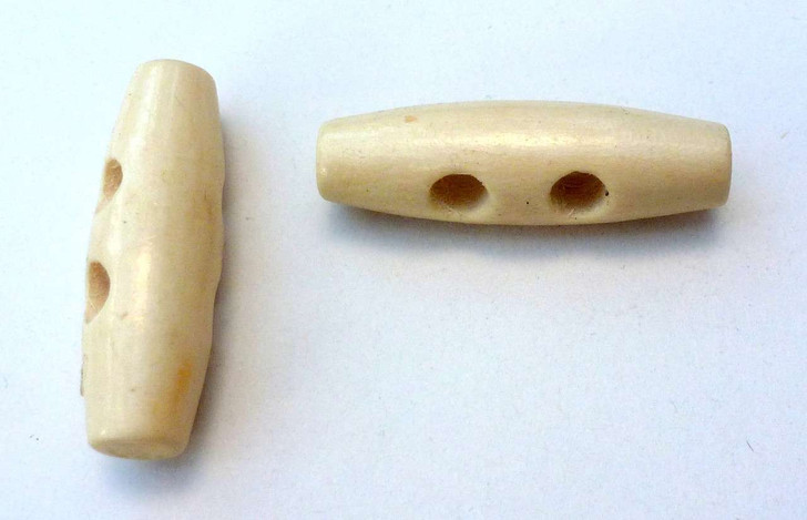 Toggle Duffle Wooden Button - light - 35mm x 1