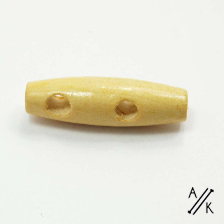 Toggle Duffle Wooden Button - light - 35mm x 1