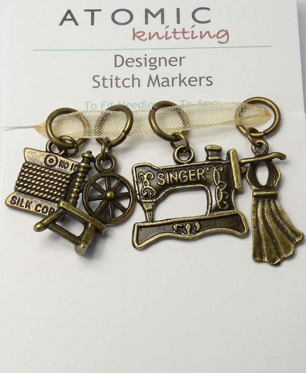 Bronzed Mixed Sewing Set - Set of 4 stitch markers