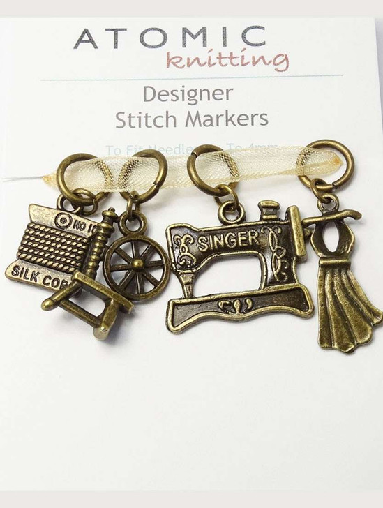 Bronzed Mixed Sewing Set - Set of 4 stitch markers