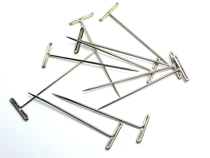 50 Stainless Steel T-Pins For Blocking