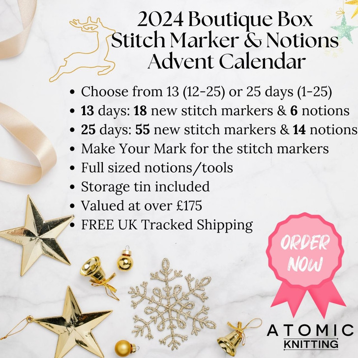 PRE-ORDER 2024 Boutique Box - Stitch Marker & Notions Advent Countdown Calendar - ships October 2024