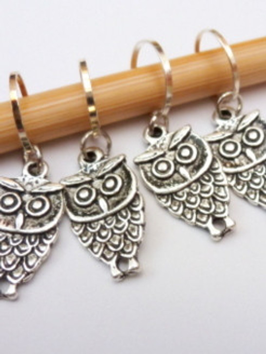 owl stitch markers for knitting and crochet