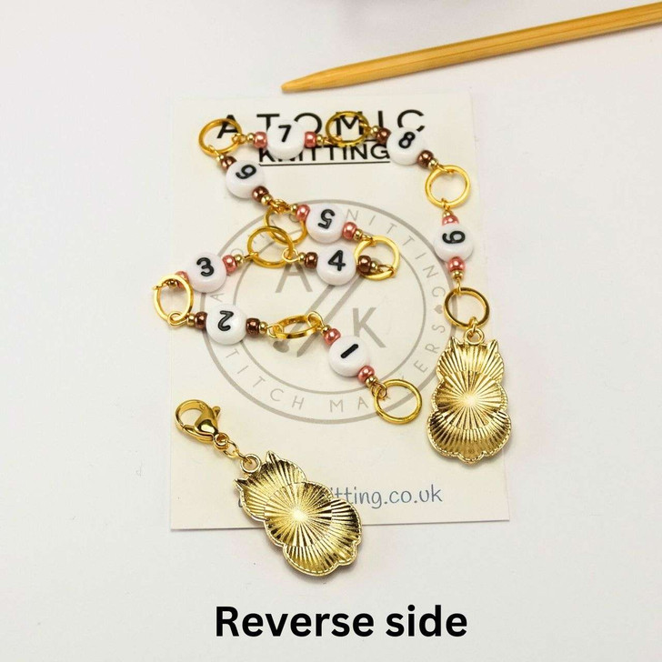 NEW! Row Counter - Cats Numbered 99 Chain Row Counter - SIZE 4mm OR 7mm