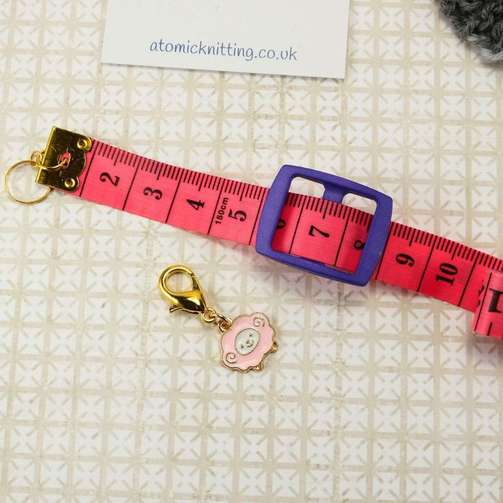 Measure as you Work - Measuring Tape & Removable SHEEP Stitch Marker