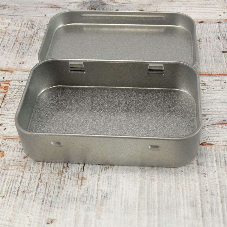 NEW! Stitch Marker Storage Tin - Scandi Animals | Deep Hinged Small Rectangular Aluminium Tin