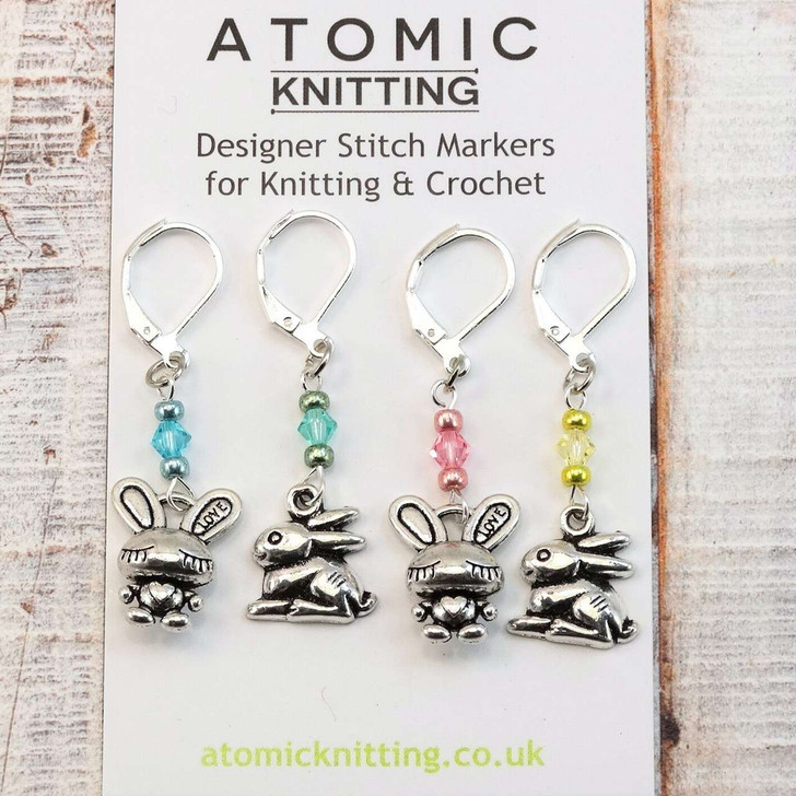 Limited Edition - Spring Bunny Stitch Markers - Set of 4