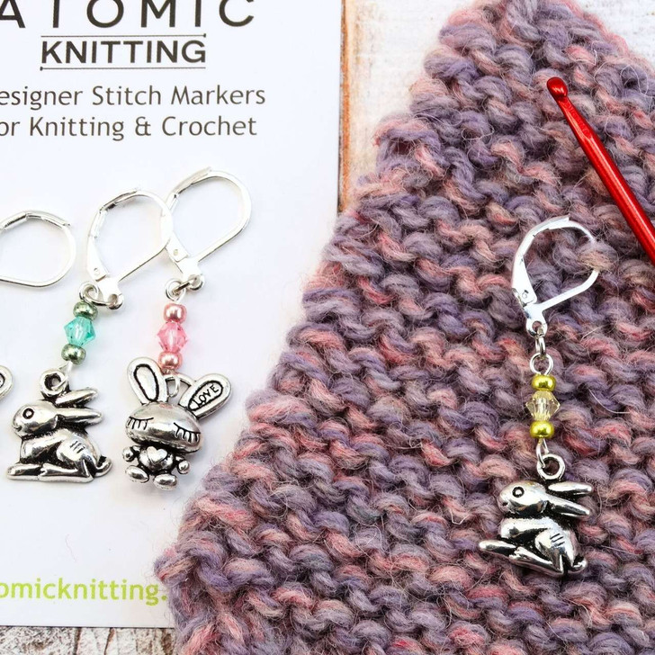Limited Edition - Spring Bunny Stitch Markers - Set of 4