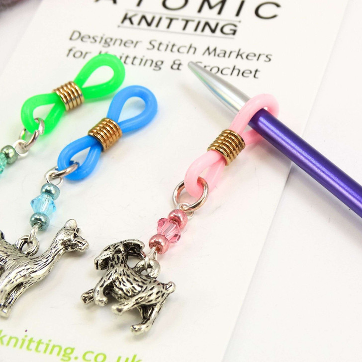 New! Baa-rilliant Sheep Knitting Needle Holder Set of 3 to fit up to 4mm needles