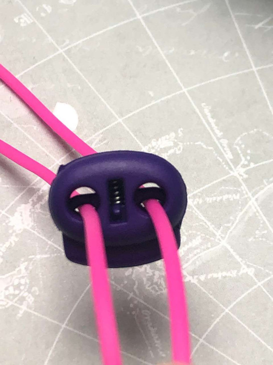 Stitch Keeper Holder Cords & 4 Knitting Stitch Stoppers for needles up to ~ 4mm | CHOOSE COLOUR | Atomic Knitting
