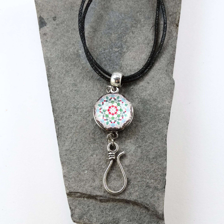 New! Winter Portuguese Knitting Pin Pendant with Adjustable Necklace