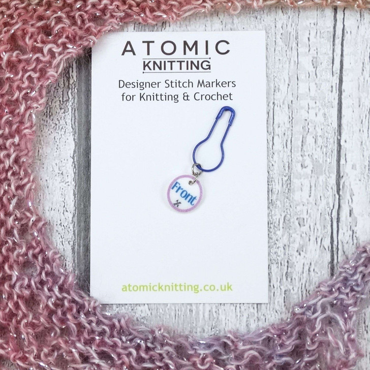 New! Front - Lilac & Teal Instruction Stitch Marker Set