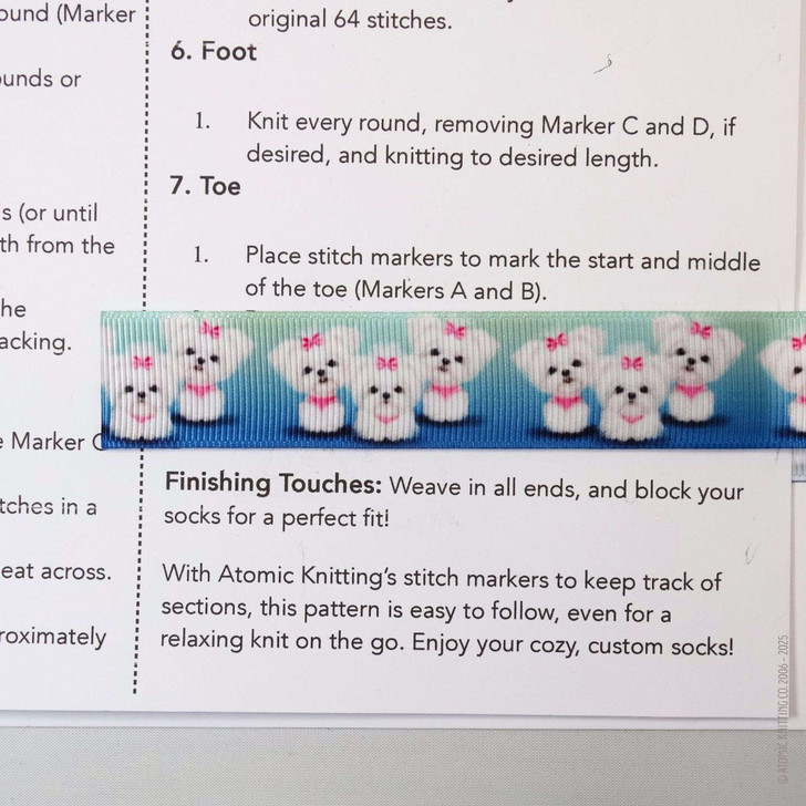 One Magnetic Pattern Marker Guide/Tamer -Cute Dogs 25mm