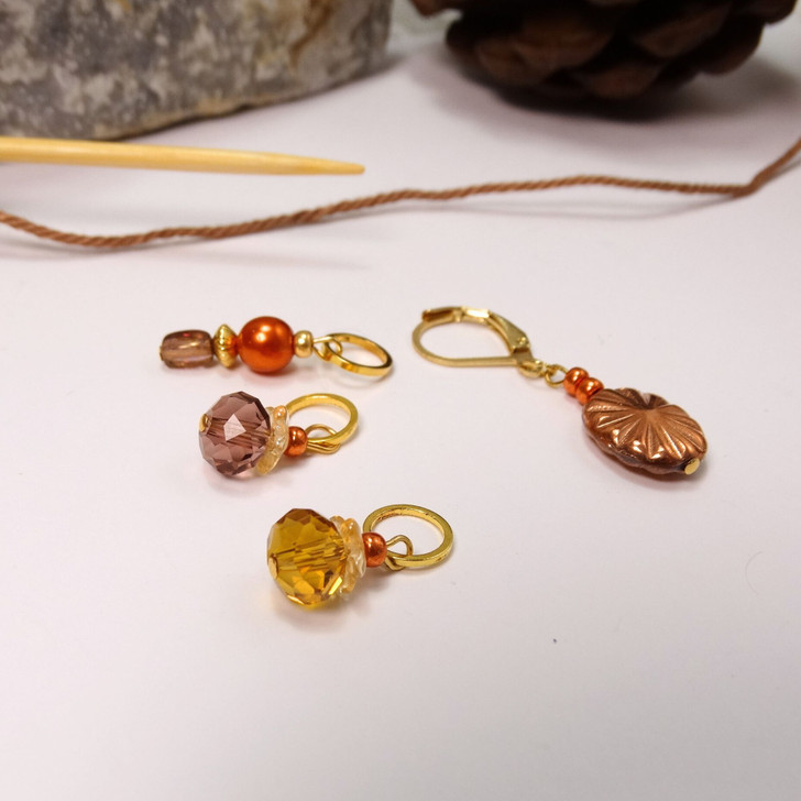 September Mix - Set of 4 Stitch Markers