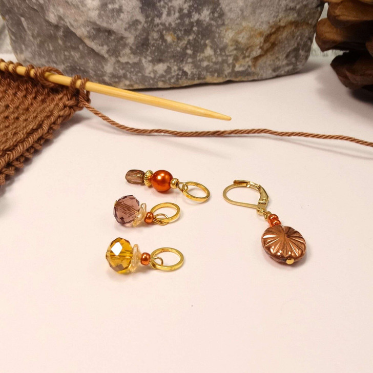 September Mix - Set of 4 Stitch Markers
