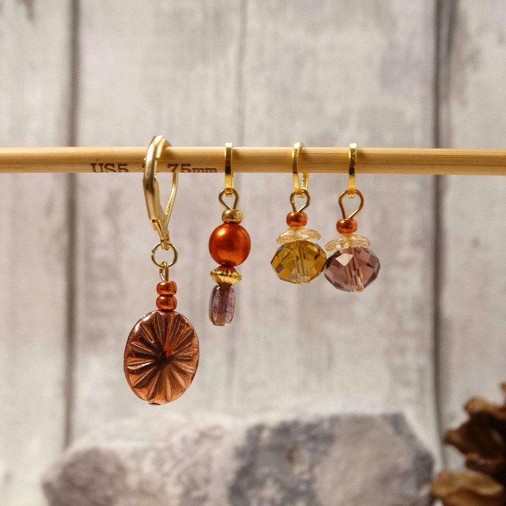 September Mix - Set of 4 Stitch Markers