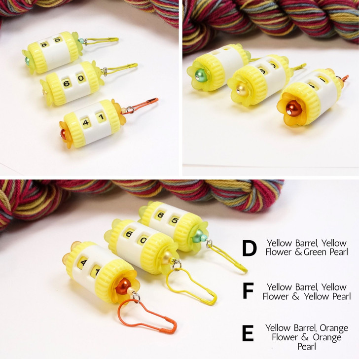 Fairy Garden - Twist Barrel 99 Row Counter for Knitting and Crochet