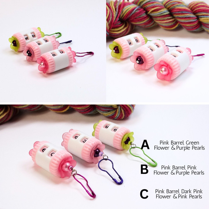 Fairy Garden - Twist Barrel 99 Row Counter for Knitting and Crochet