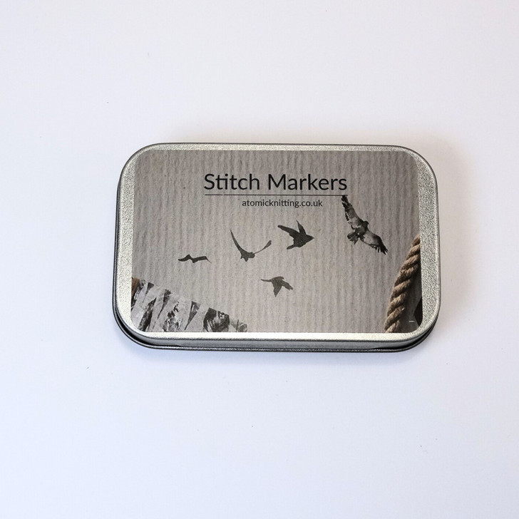 Birds Stitch Marker Tin - tin only