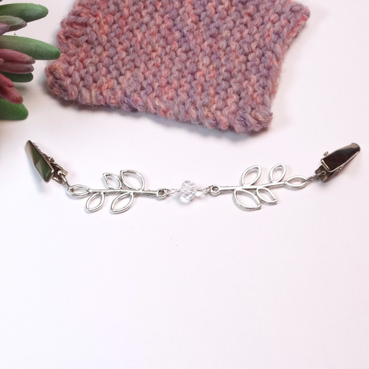 Silver Branches Cardigan Clip | Sweater Clip | Shawl Fastener