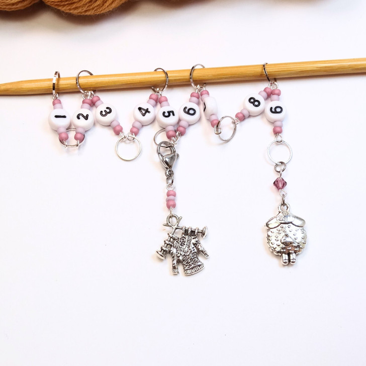 Sheep Row Counter Chain | Numbered Row Counter - SIZE 4mm OR 7mm