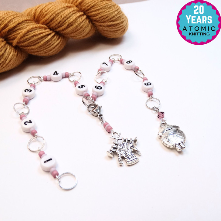 Sheep Row Counter Chain | Numbered Row Counter - SIZE 4mm OR 7mm