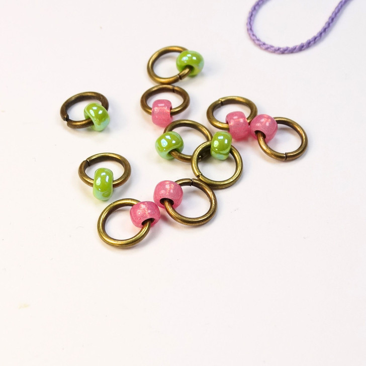 The Secret Garden - Stitch Markers, Stitch Savers, Planner Clip