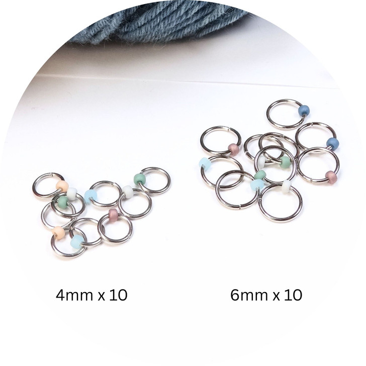 Rockpool Reverie Bundle Stitch Markers, Row Counter Chain and Knitting notions