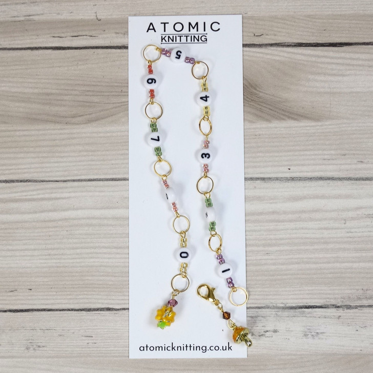 Pumpkin & Toadstool Row Counter Chain