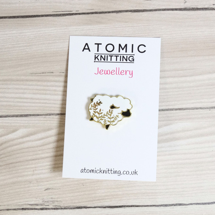 Sheep & Flowers - Enamel Pin Badge