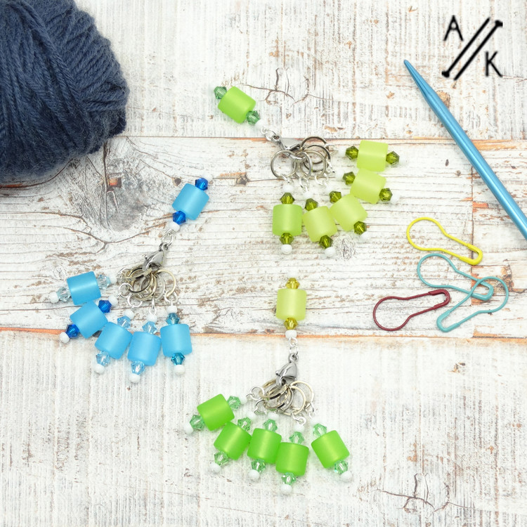 Italian & Austrian Beaded Stitch Markers Italian & Austrian Beaded Stitch Markers