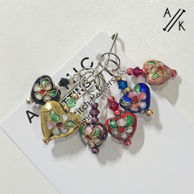 November Cloisonne Stitch Marker Club Reveal November Cloisonne Stitch Marker Club Reveal
