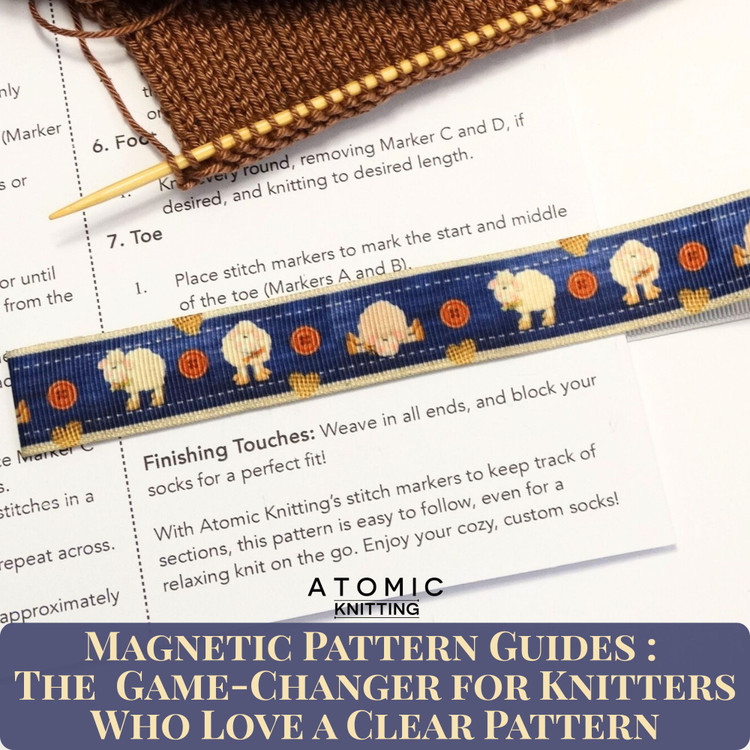 Magnetic Pattern Guides (or Pattern Marker Tamers): The Quiet Game-Changer for Knitters Who Love a Clear Pattern