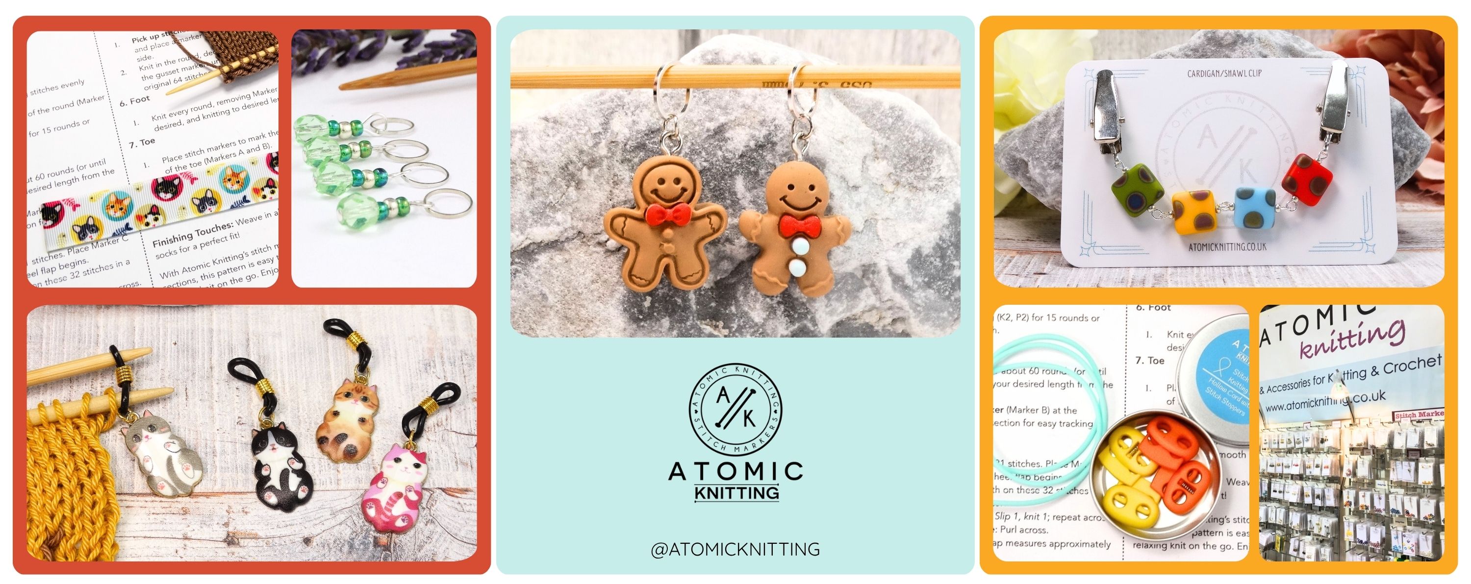 Atomic Knitting Stitch Markers &amp; Knitting Gifts