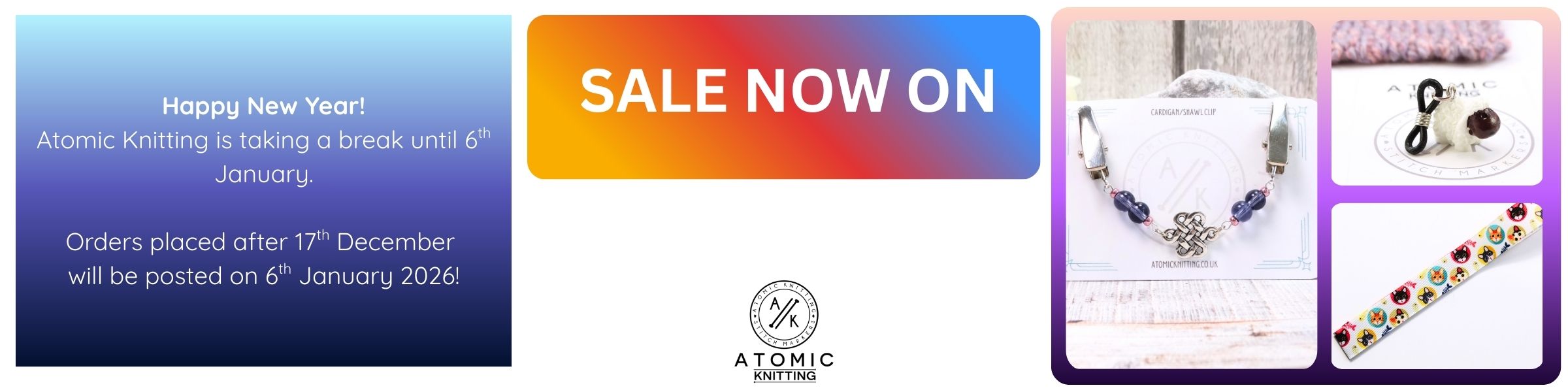 Atomic Knitting Stitch Markers Sale