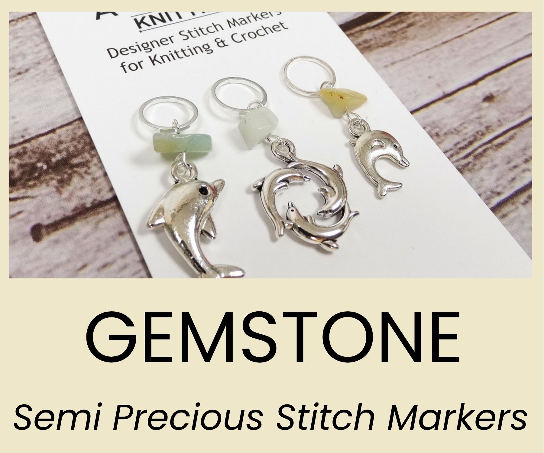 Gemstone stitch marker sets